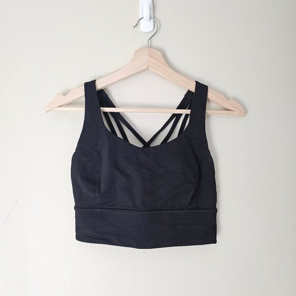 Lululemon Free to be Serene Sports Bra Long Line - Black - Picture 1 of 6